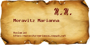 Moravitz Marianna névjegykártya