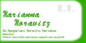 marianna moravitz business card